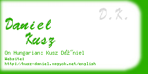 daniel kusz business card